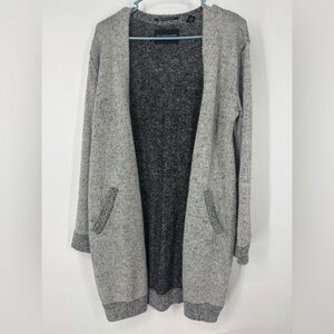 NWOT Maison Scotch Mohair Blend Gray Black Cardigan M L